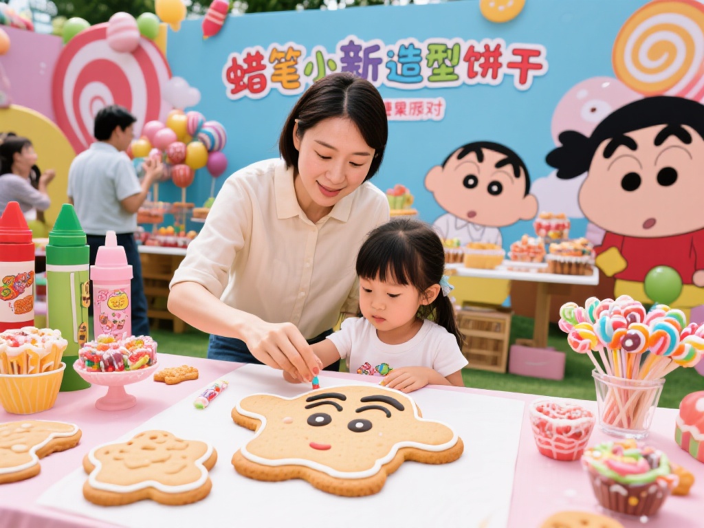 蜡笔小新糖果派对：趣味狂欢欢乐不停，打造甜蜜奇幻之旅