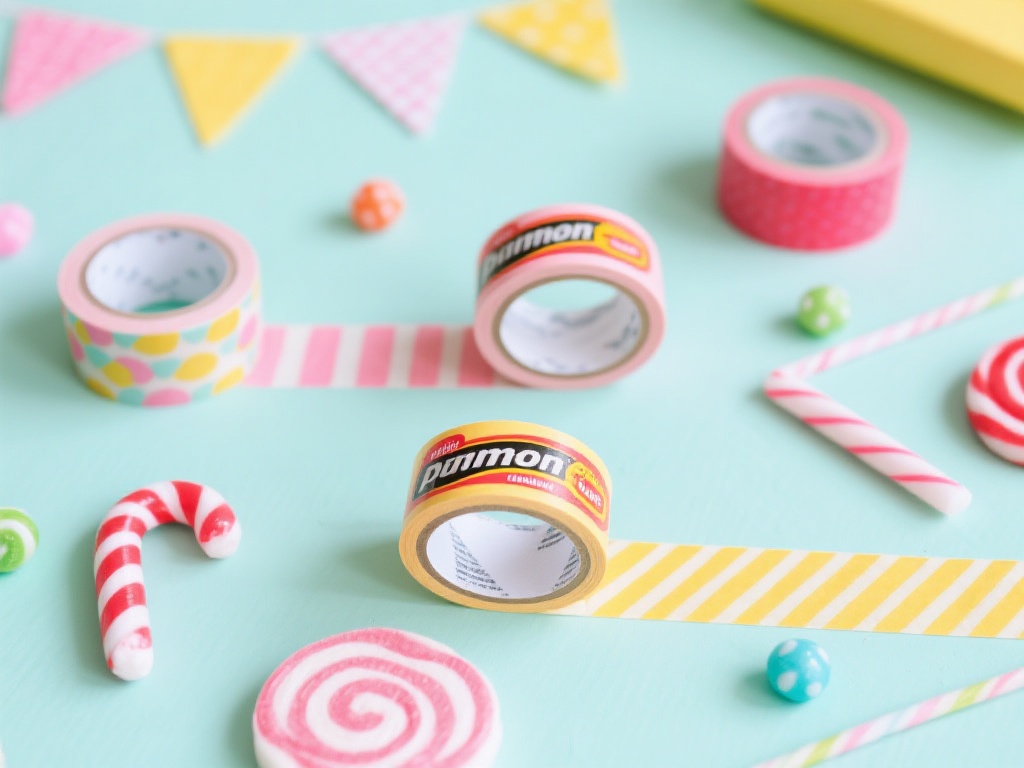 糖果派对胶带:创意装饰与DIY灵感指南 在DIY项目中,糖果派对胶带的应用范围几乎没有限制