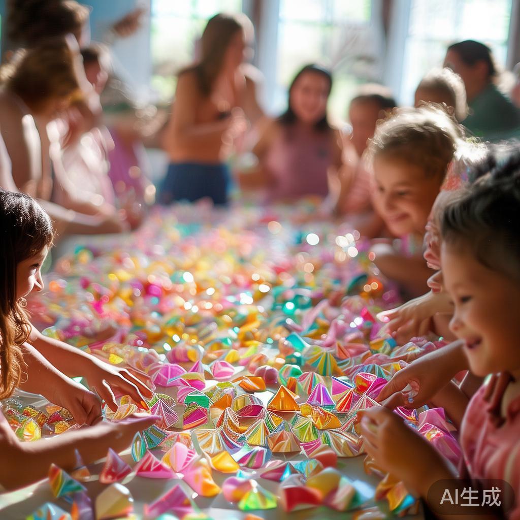 甜蜜快乐的糖果大派对折纸教学:轻松掌握创意手工折纸技巧 折纸作为一种古老而富有表现力的手工艺形式,近年来在