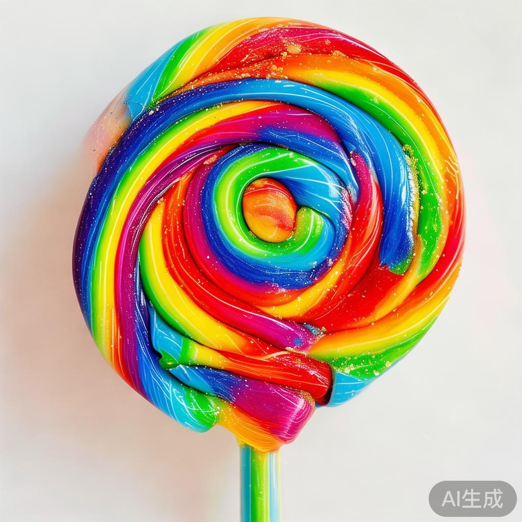 香肠派对同款糖果叫什么名字及购买推荐指南 彩虹棒棒糖:这款糖果通常由多层色彩组成,外观如彩虹
