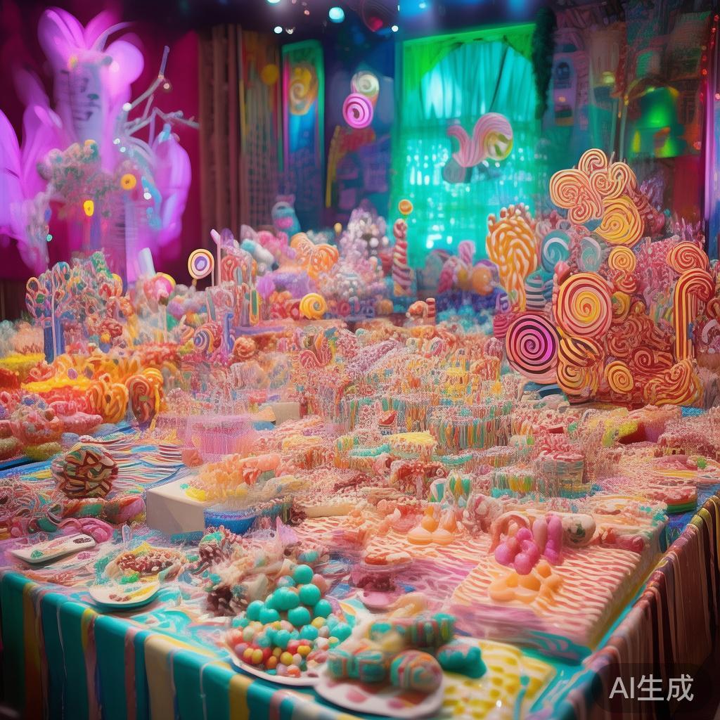 糖果派对视觉盛宴：沉醉在甜蜜世界的精彩瞬间与创意奇观