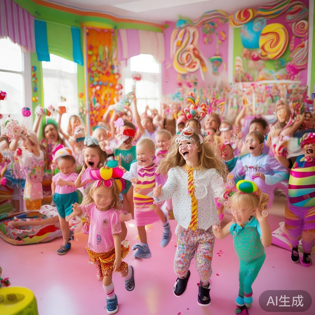 结合案例，展示童谣在派对中的实际效果。比如在某次幼