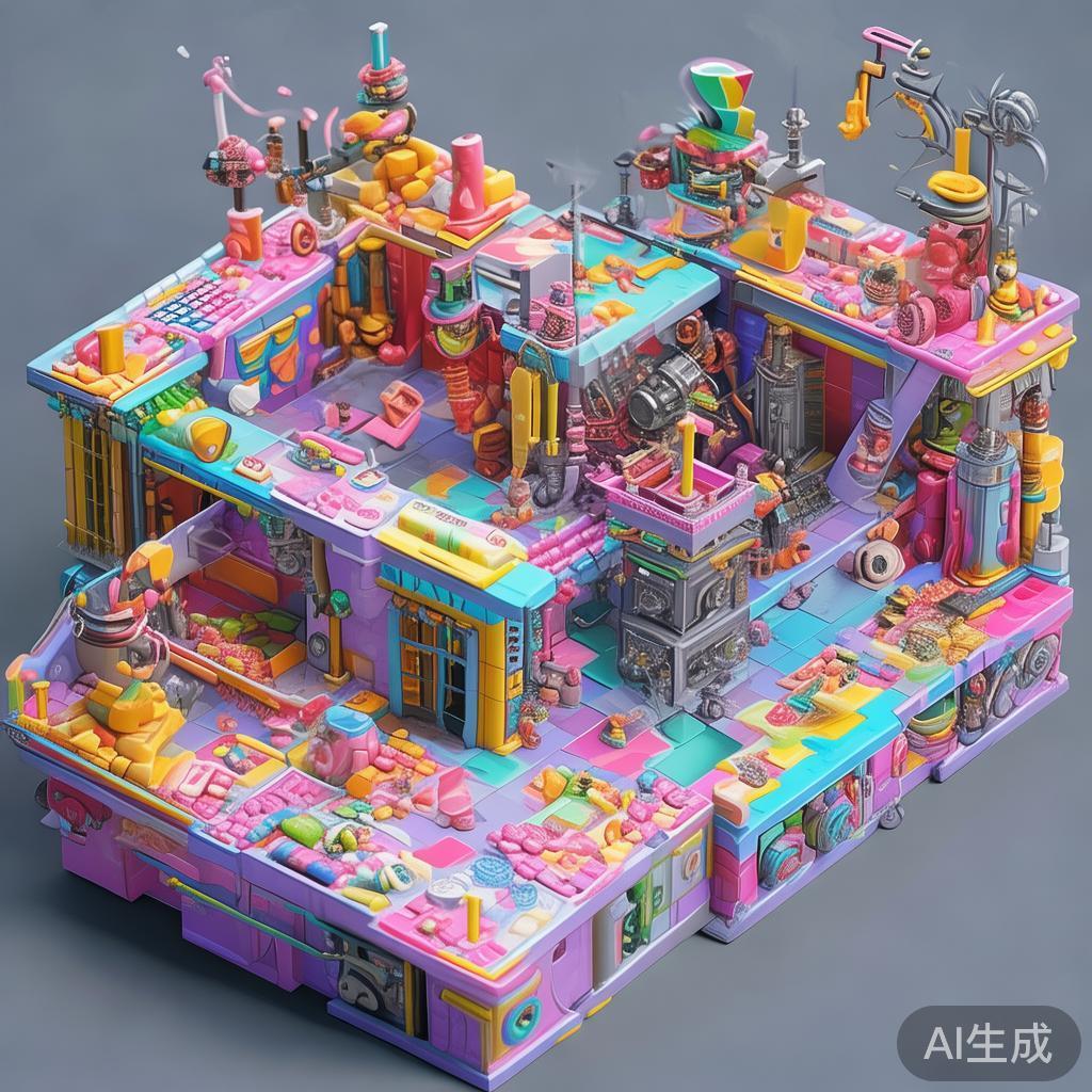 蛋仔派对糖果工厂地图全面攻略与详细解析指南 糖果工厂地图呈现出繁忙且富有创意的场景,充满童趣的
